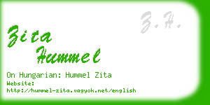 zita hummel business card